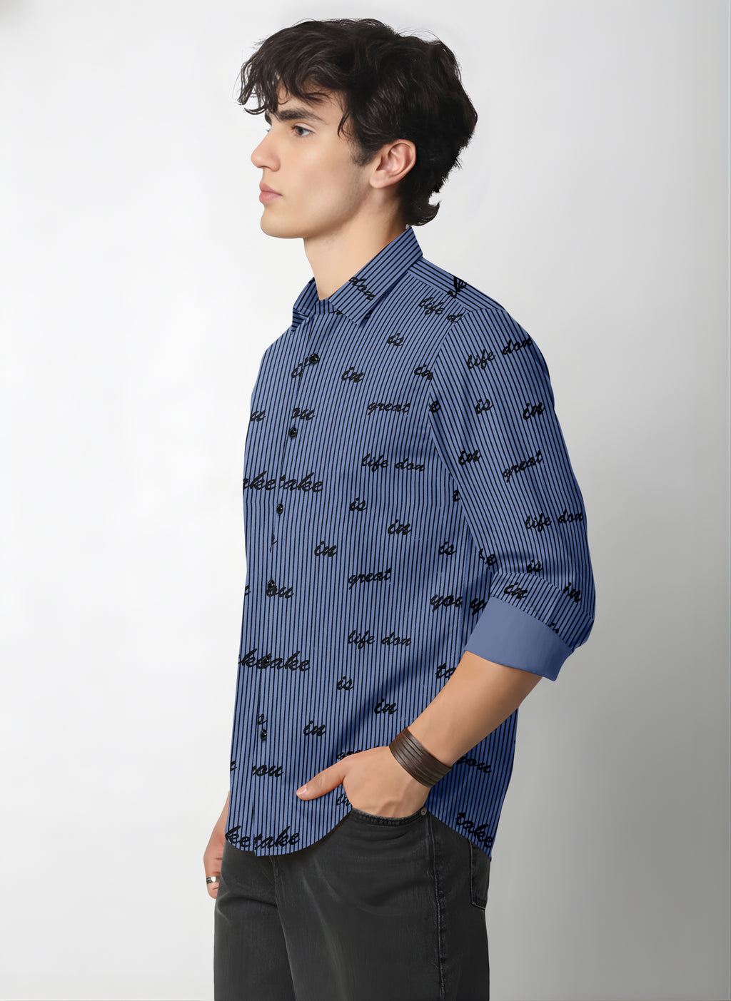 VDLooks Men’s Regular Fit Cotton Blend Full Sleeve Shirt with Modern Styling