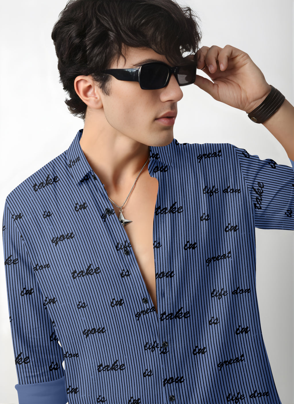 VDLooks Men’s Regular Fit Cotton Blend Full Sleeve Shirt with Modern Styling