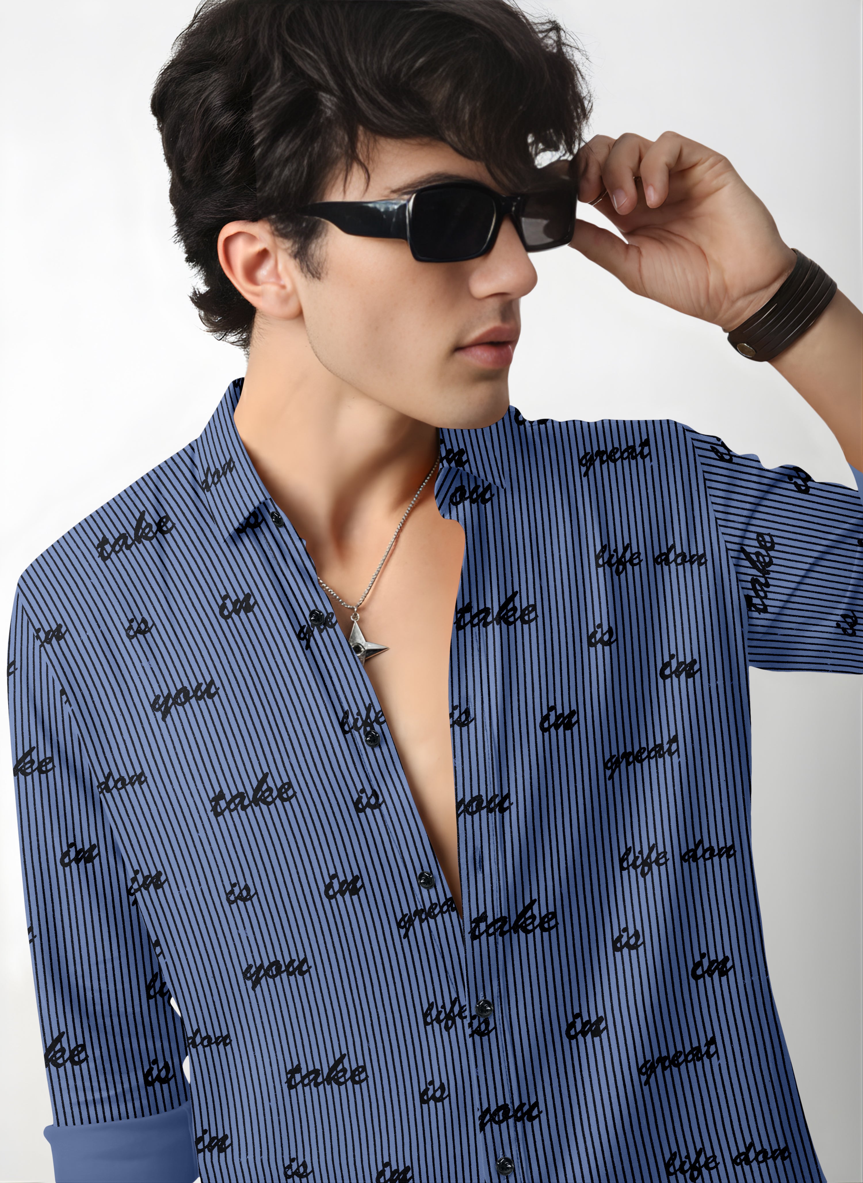 VDLooks Men’s Regular Fit Cotton Blend Full Sleeve Shirt with Modern Styling