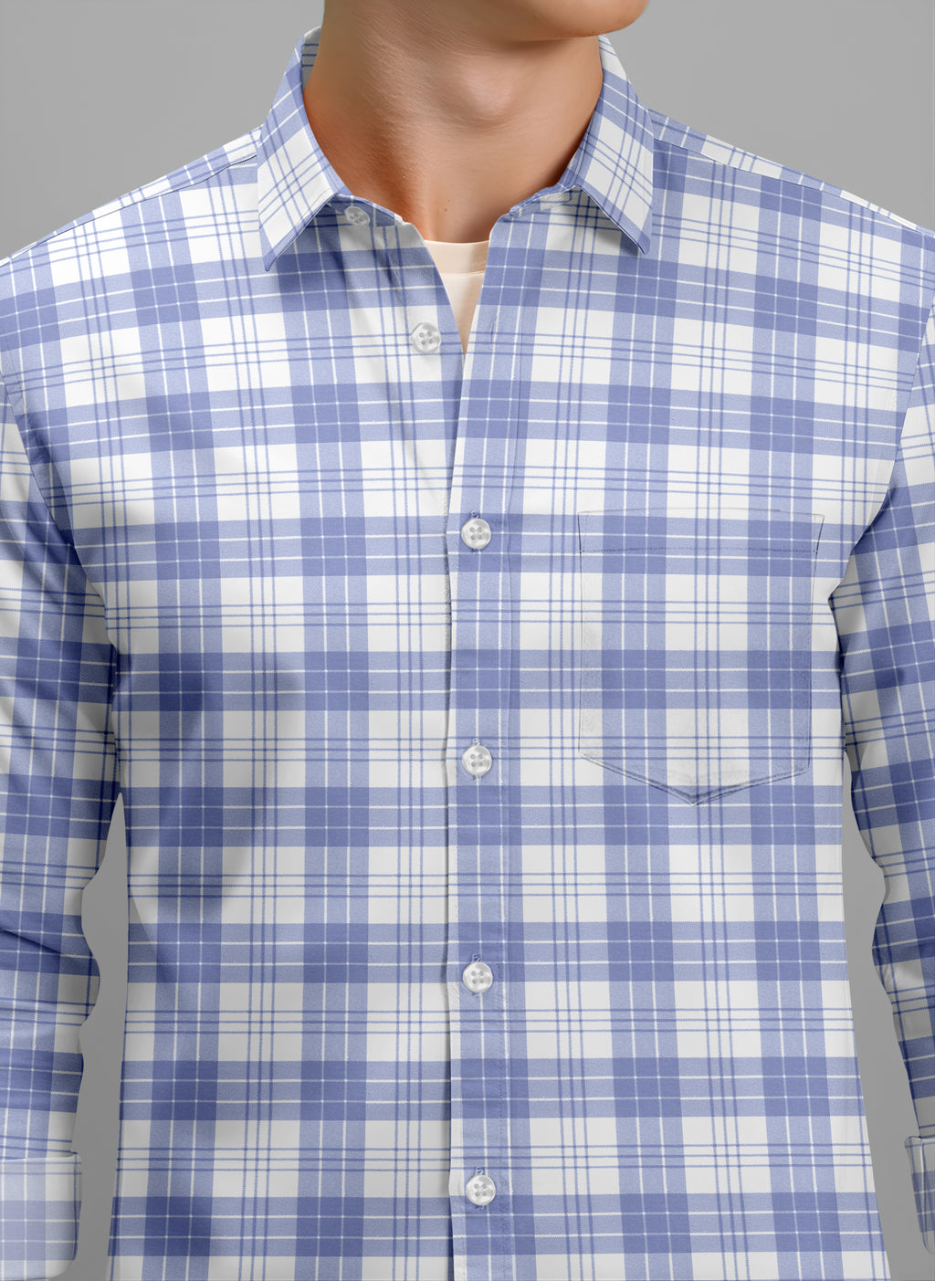 VDLooks Men’s Regular Fit Cotton Blend Full Sleeve Shirt for Smart Everyday Wear