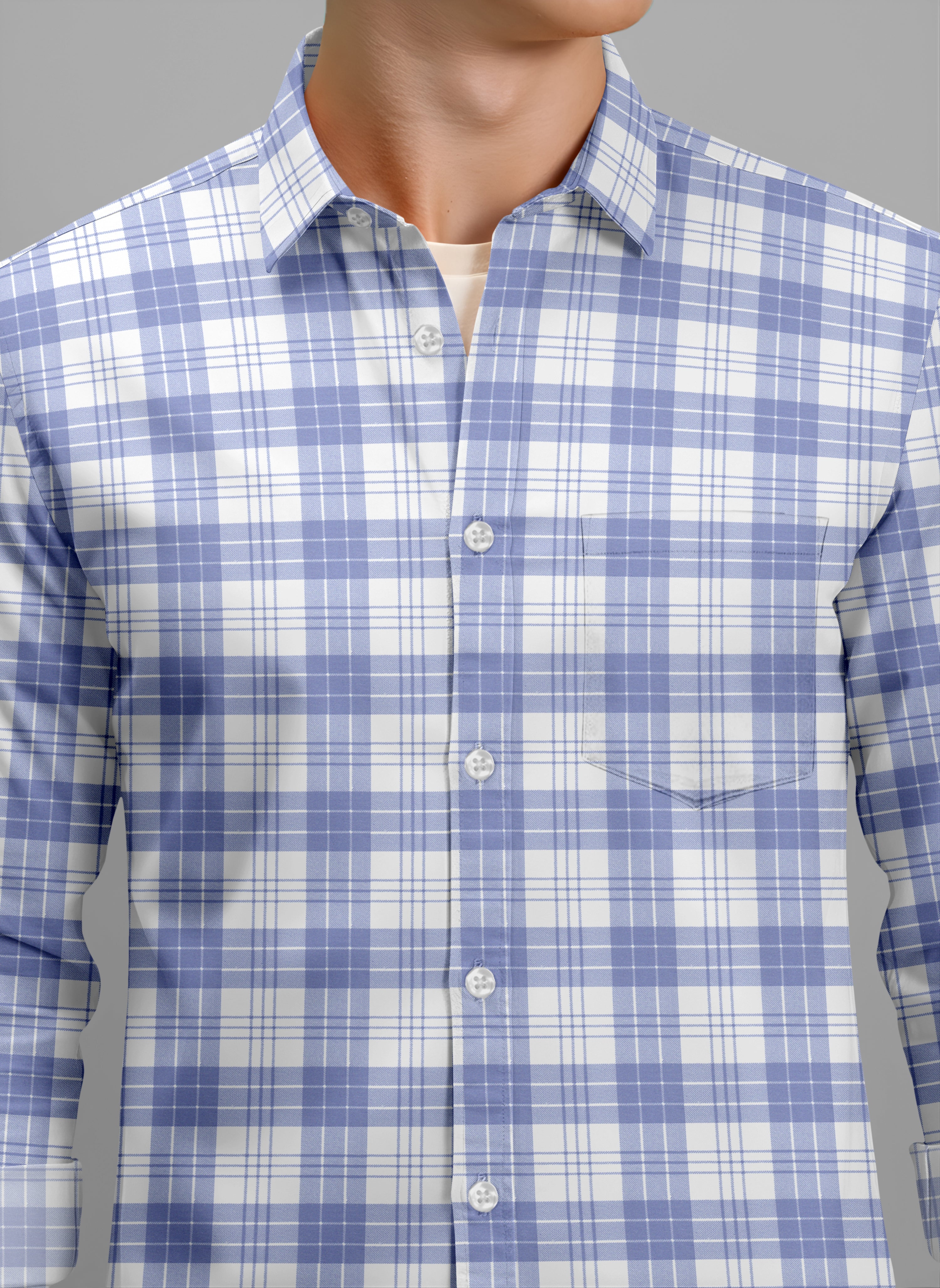 VDLooks Men’s Regular Fit Cotton Blend Full Sleeve Shirt for Smart Everyday Wear