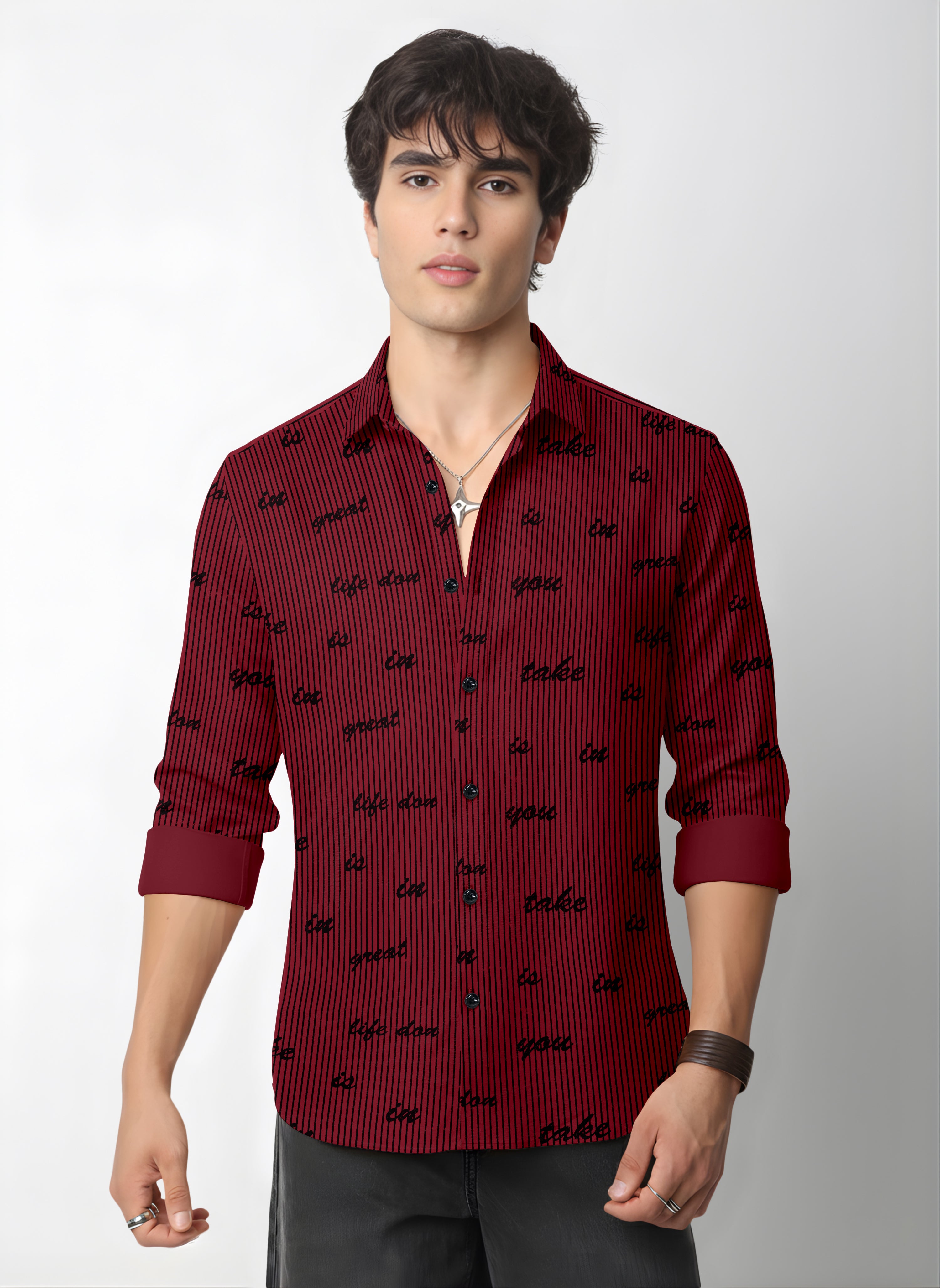 VDLooks Men’s Regular Fit Cotton Blend Full Sleeve Shirt with Modern Styling