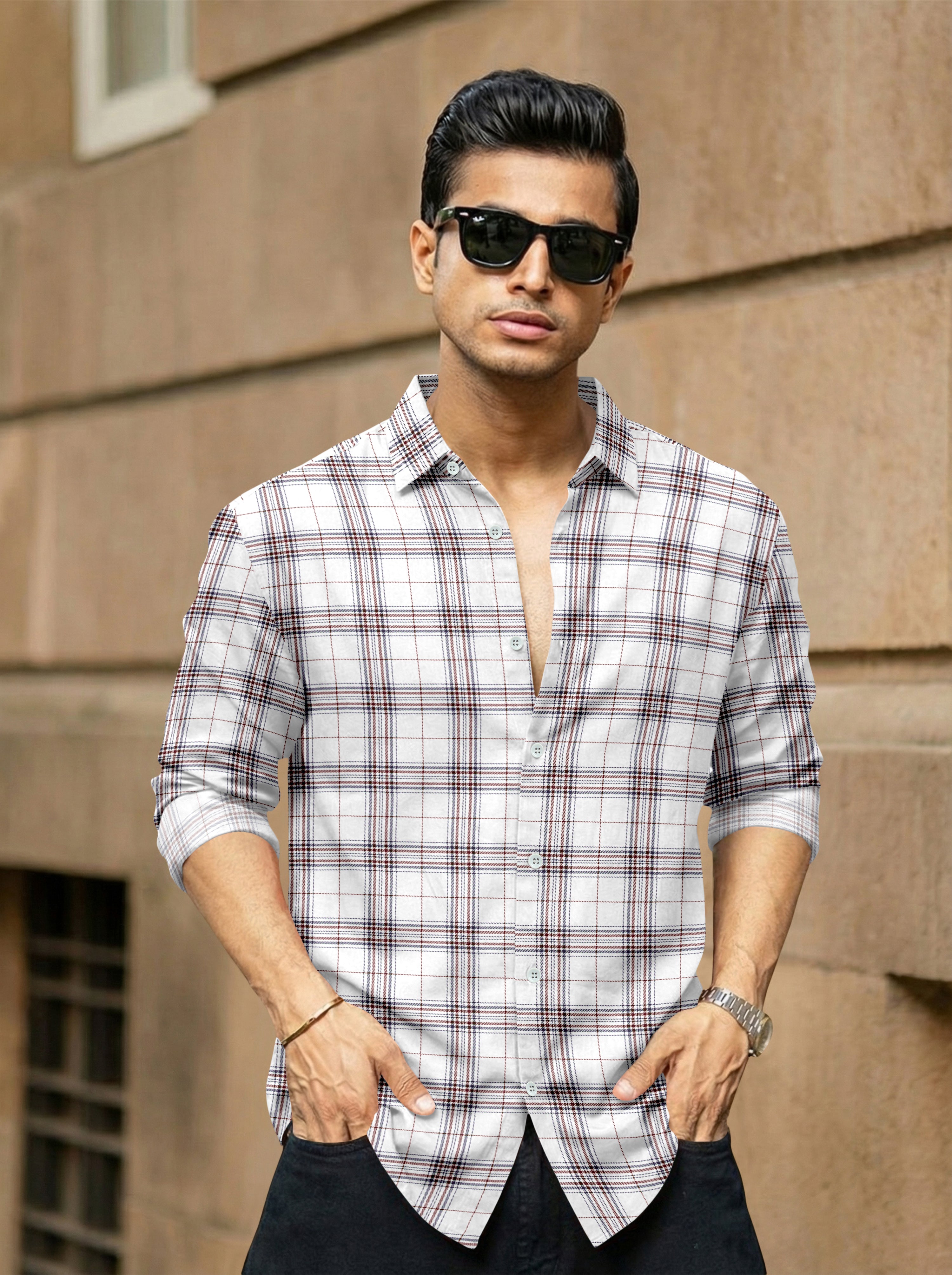 VDLooks Men’s Regular Fit Premium Cotton Shirt – Modern Printed Style for Everyday Wear