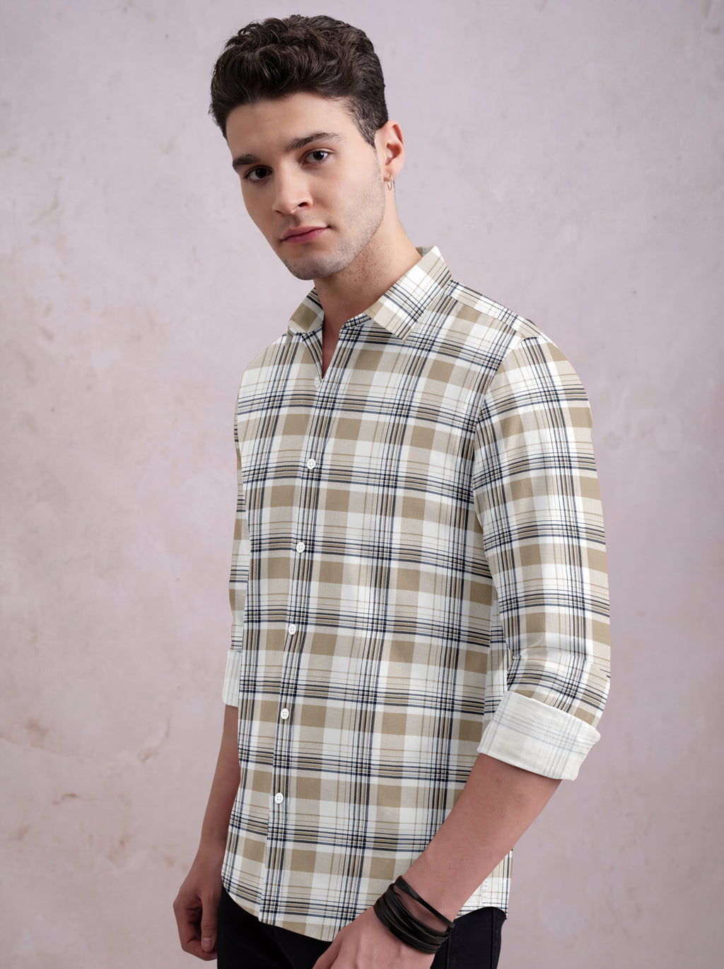 VDLooks Men’s Regular Fit Cotton Blend Full Sleeve Shirt for Everyday Wear