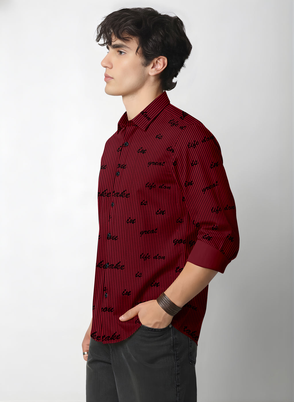 VDLooks Men’s Regular Fit Cotton Blend Full Sleeve Shirt with Modern Styling