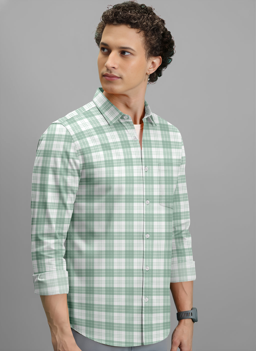 VDLooks Men’s Regular Fit Cotton Blend Full Sleeve Shirt for Smart Everyday Wear