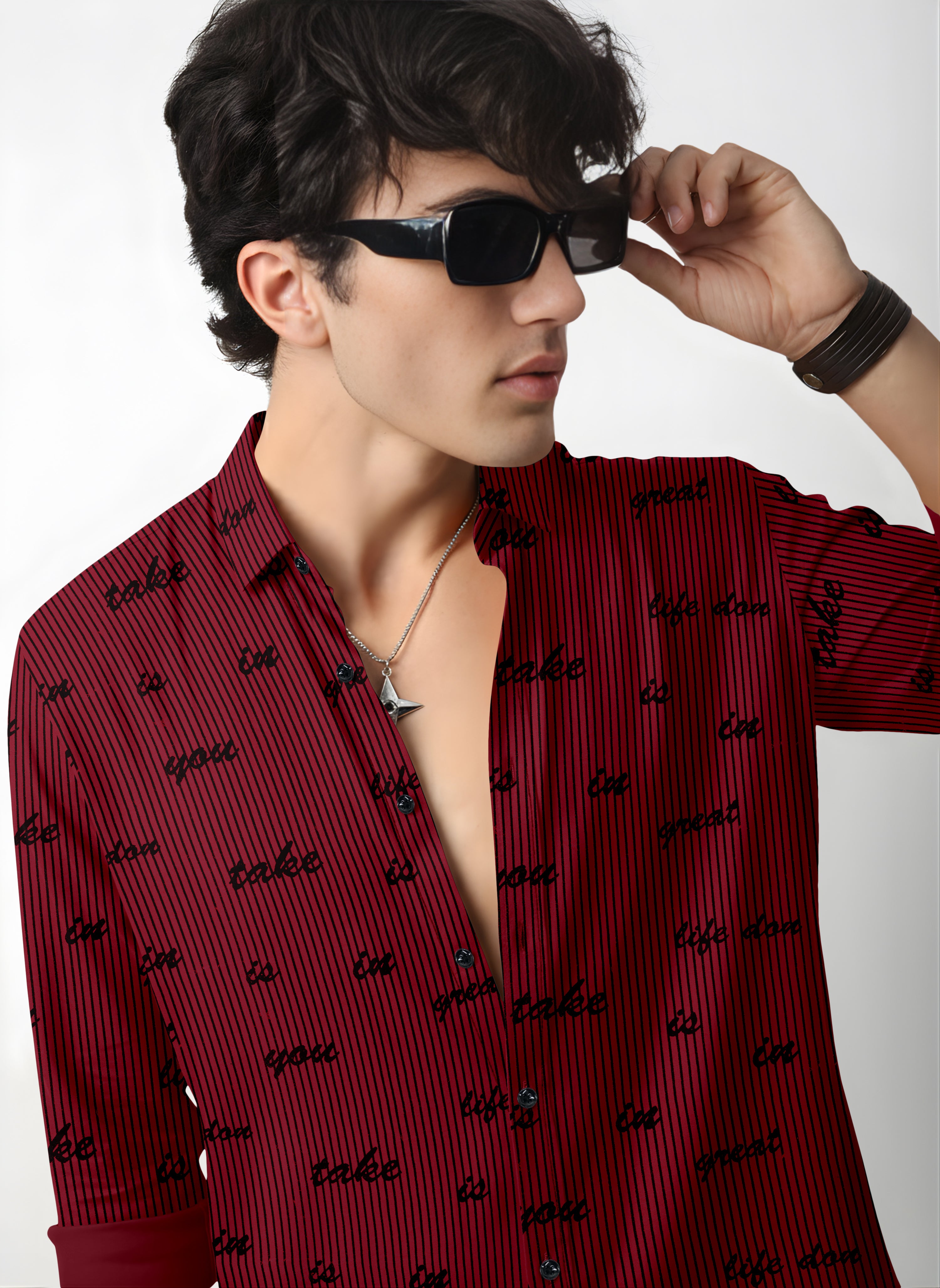 VDLooks Men’s Regular Fit Cotton Blend Full Sleeve Shirt with Modern Styling