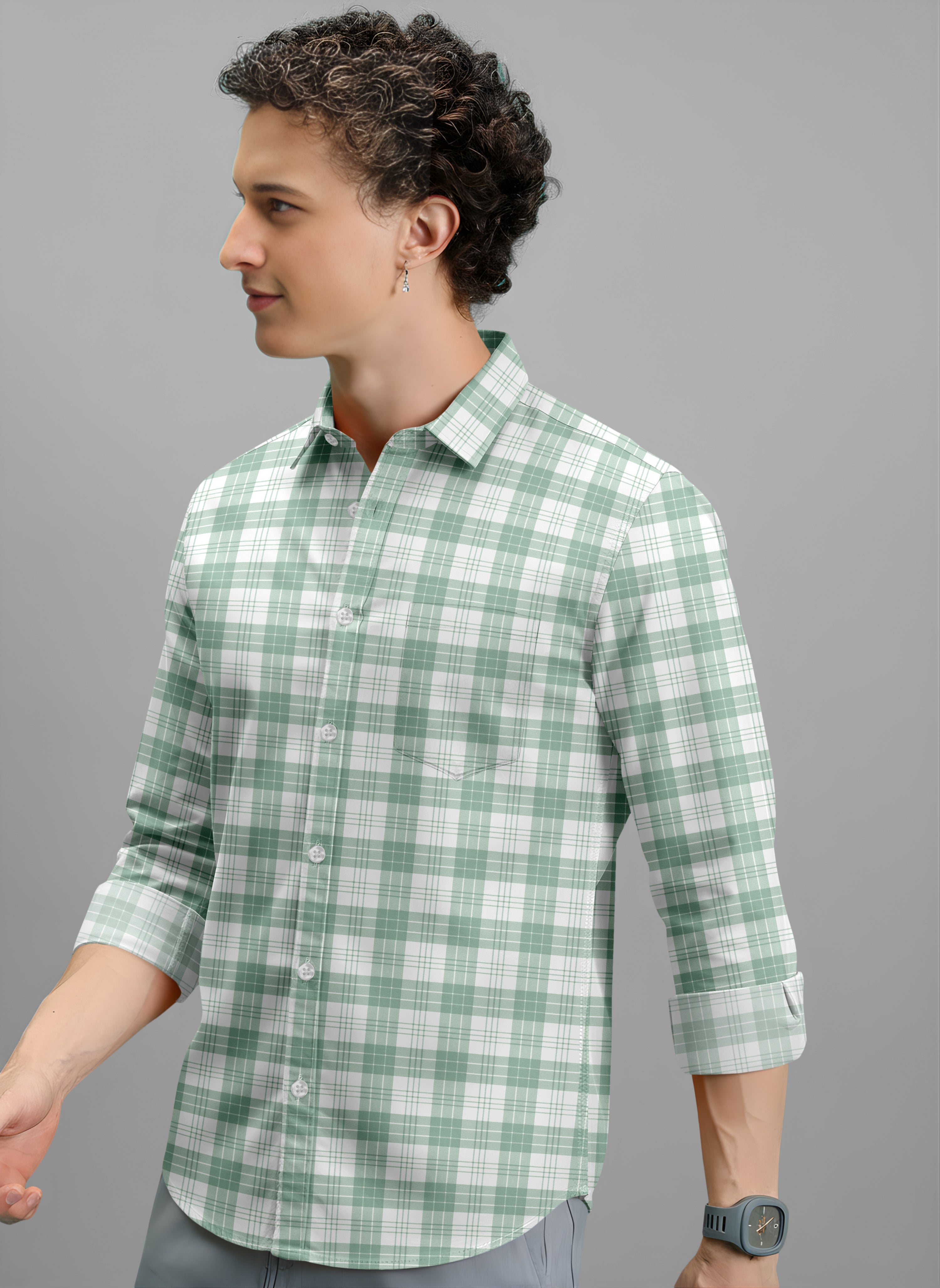 VDLooks Men’s Regular Fit Cotton Blend Full Sleeve Shirt for Smart Everyday Wear