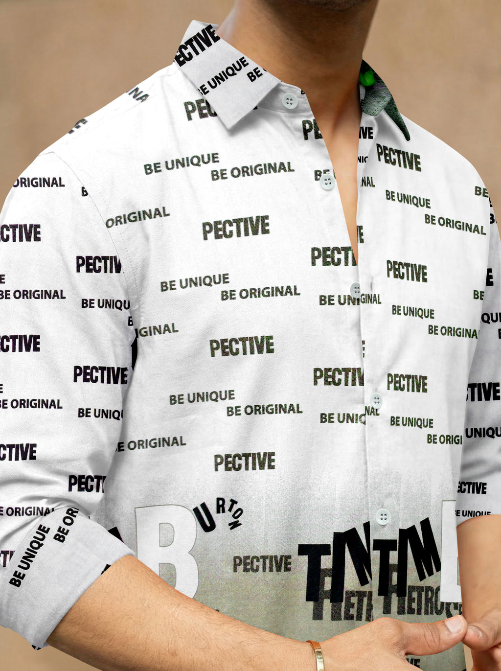 VDLooks Men’s Regular Fit Cotton Blend Full Sleeve Graphic Shirt