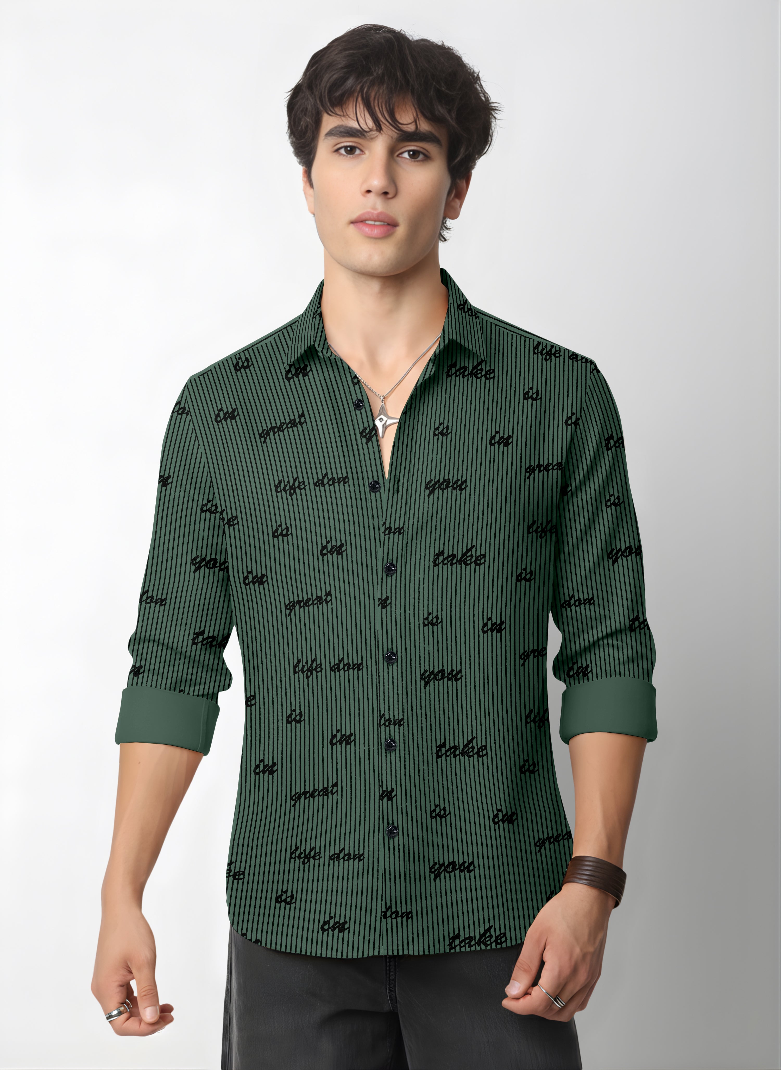 VDLooks Men’s Regular Fit Cotton Blend Full Sleeve Shirt with Modern Styling