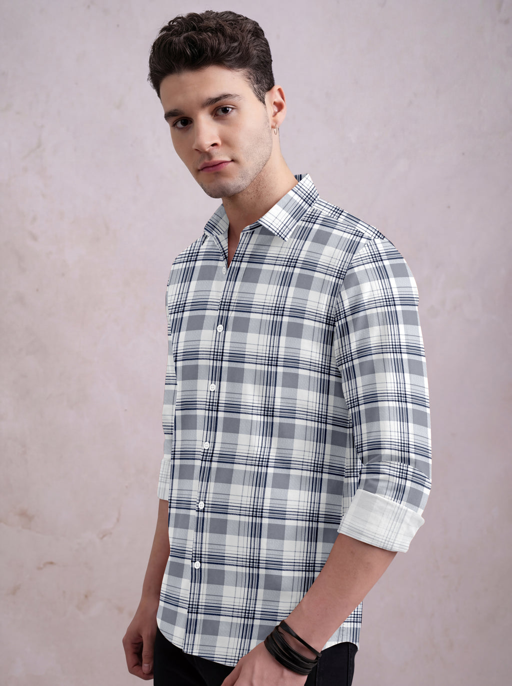 VDLooks Men’s Regular Fit Cotton Blend Full Sleeve Shirt for Everyday Wear