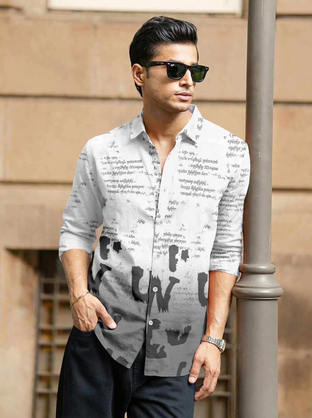 VDLooks Men’s Regular Fit Cotton Blend Full Sleeve Designer Shirt