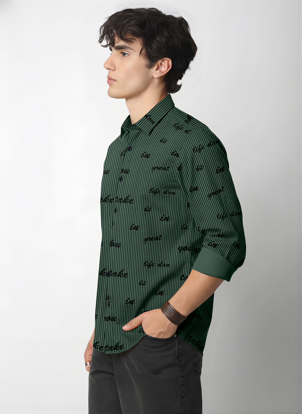 VDLooks Men’s Regular Fit Cotton Blend Full Sleeve Shirt with Modern Styling