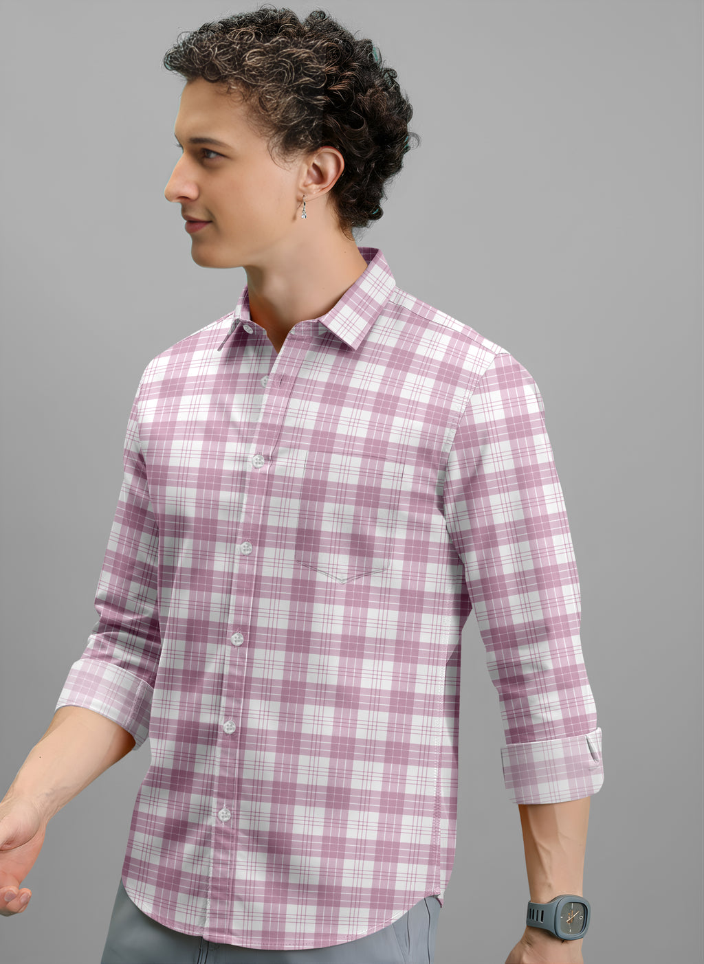 VDLooks Men’s Regular Fit Cotton Blend Full Sleeve Shirt for Smart Everyday Wear