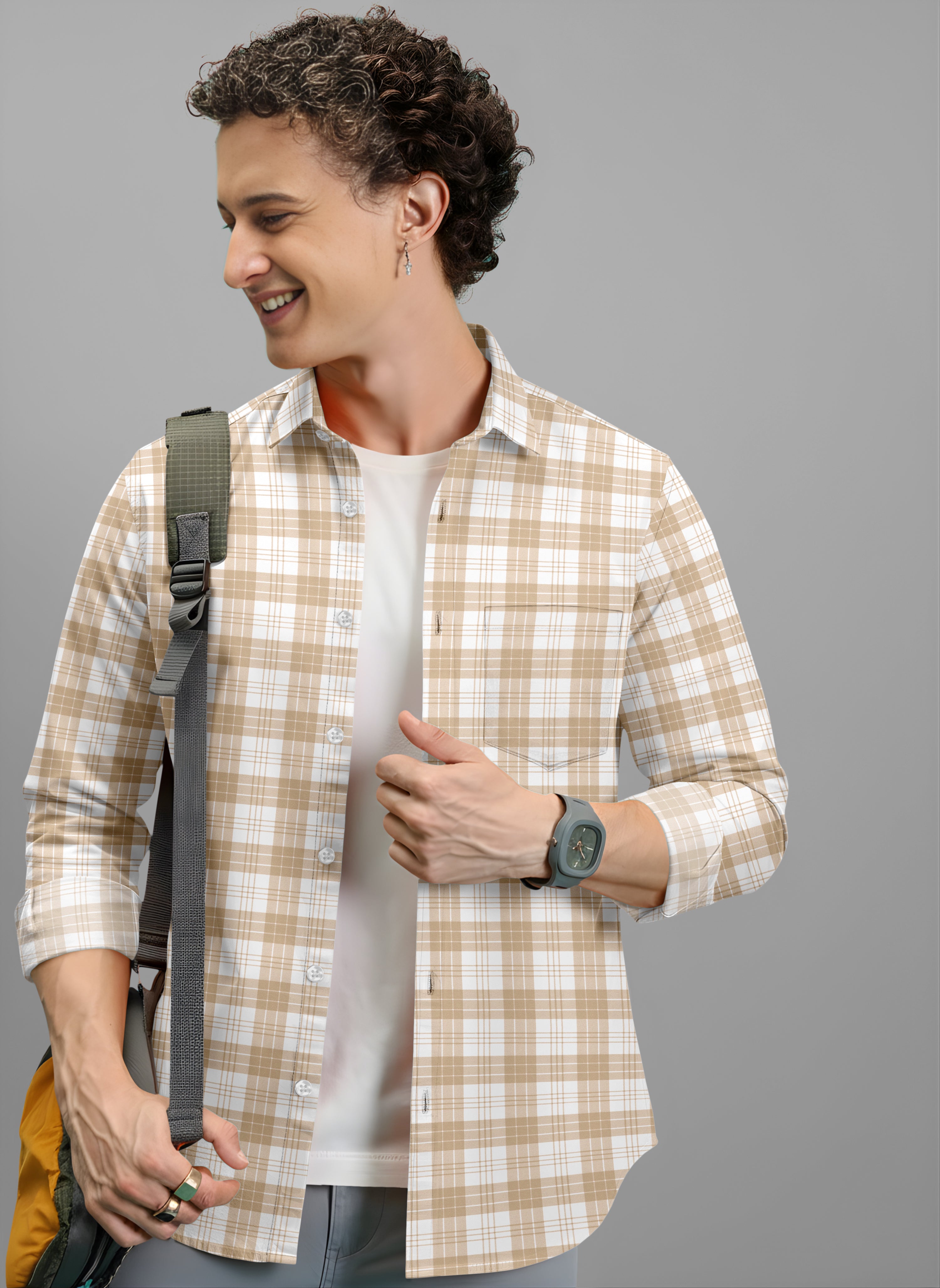 VDLooks Men’s Regular Fit Cotton Blend Full Sleeve Shirt for Smart Everyday Wear