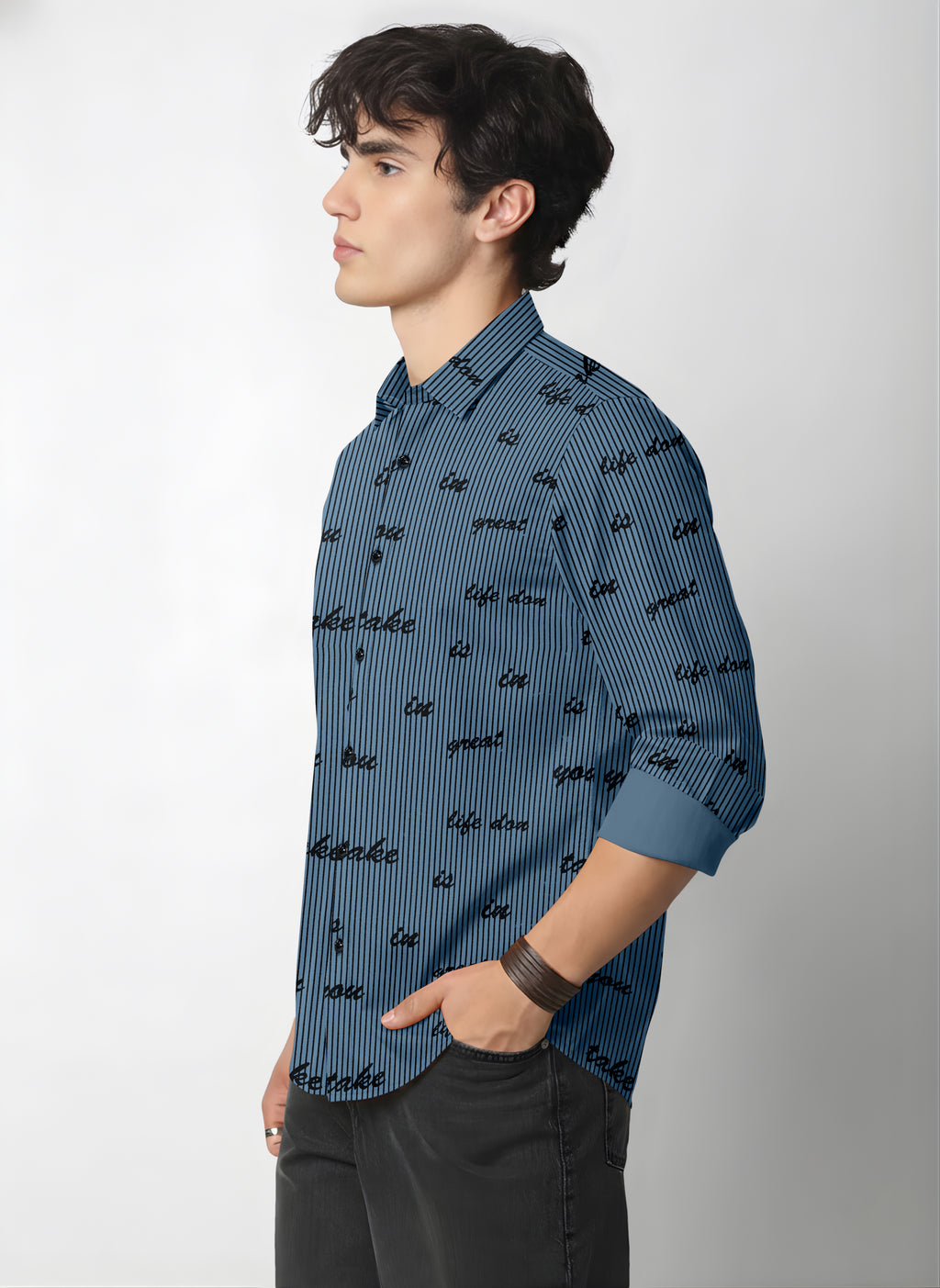 VDLooks Men’s Regular Fit Cotton Blend Full Sleeve Shirt with Modern Styling