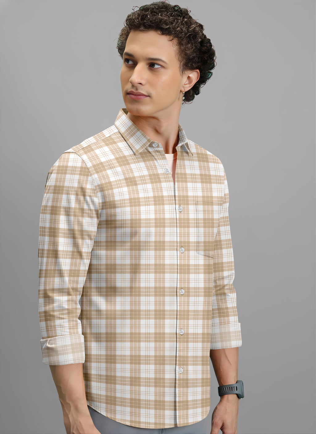 VDLooks Men’s Regular Fit Cotton Blend Full Sleeve Shirt for Smart Everyday Wear