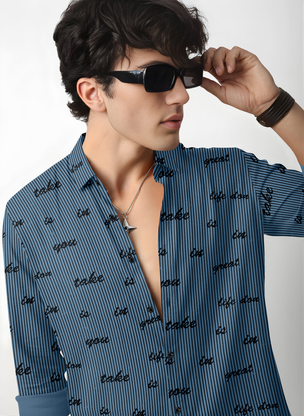 VDLooks Men’s Regular Fit Cotton Blend Full Sleeve Shirt with Modern Styling