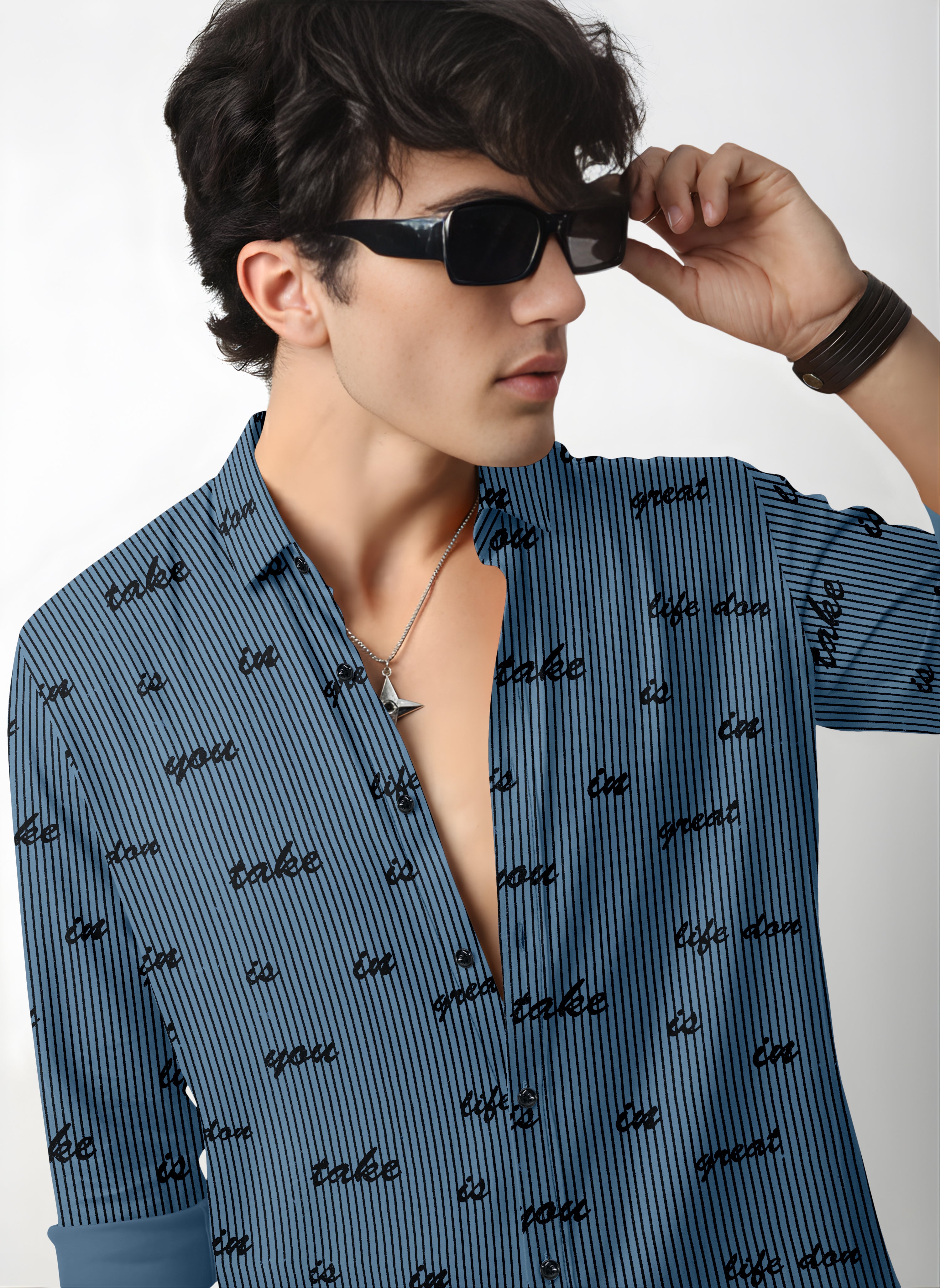 VDLooks Men’s Regular Fit Cotton Blend Full Sleeve Shirt with Modern Styling