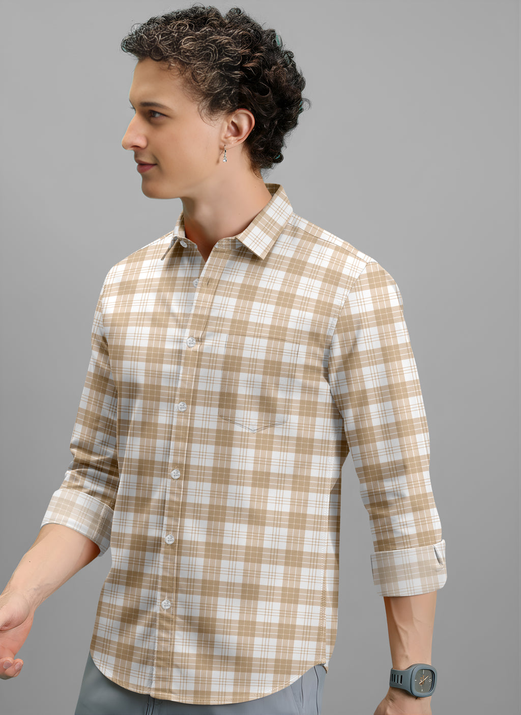 VDLooks Men’s Regular Fit Cotton Blend Full Sleeve Shirt for Smart Everyday Wear