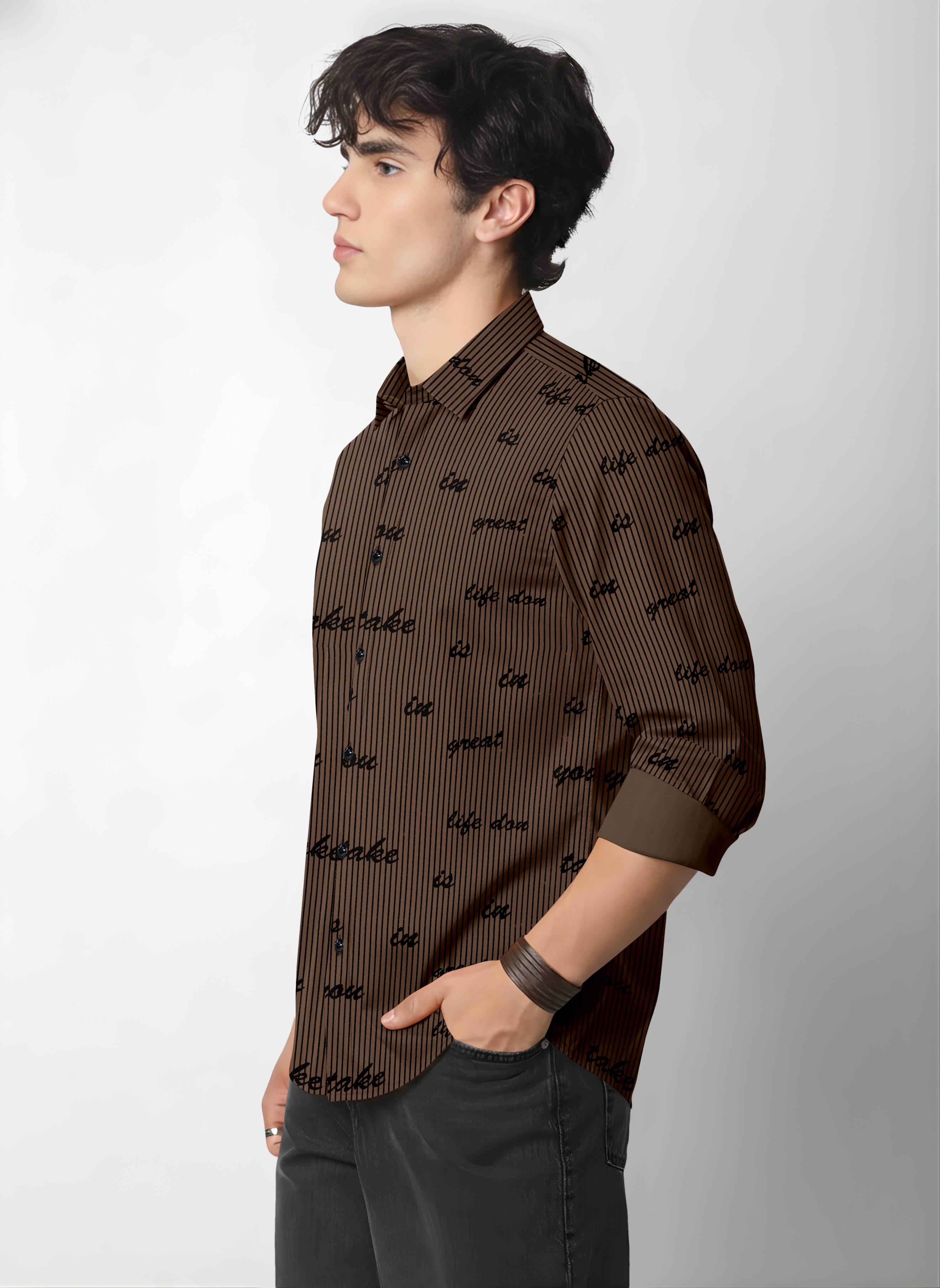 VDLooks Men’s Regular Fit Cotton Blend Full Sleeve Shirt with Modern Styling