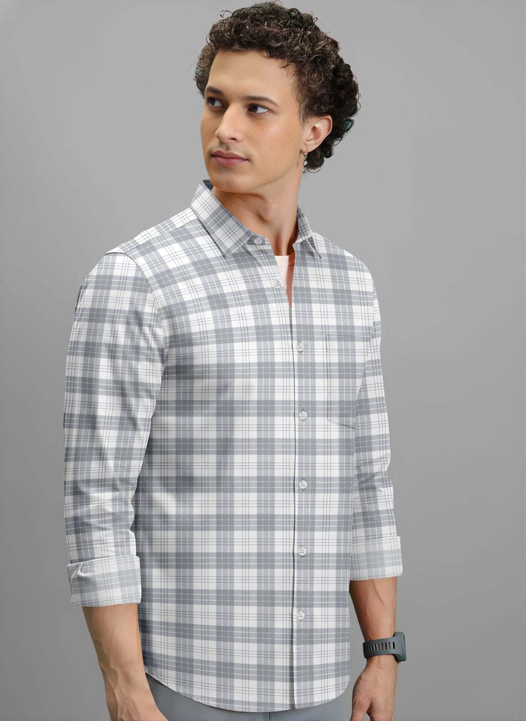 VDLooks Men’s Regular Fit Cotton Blend Full Sleeve Shirt for Smart Everyday Wear