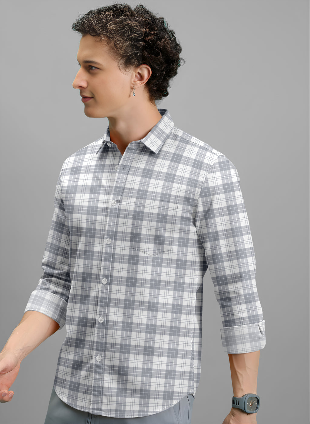 VDLooks Men’s Regular Fit Cotton Blend Full Sleeve Shirt for Smart Everyday Wear