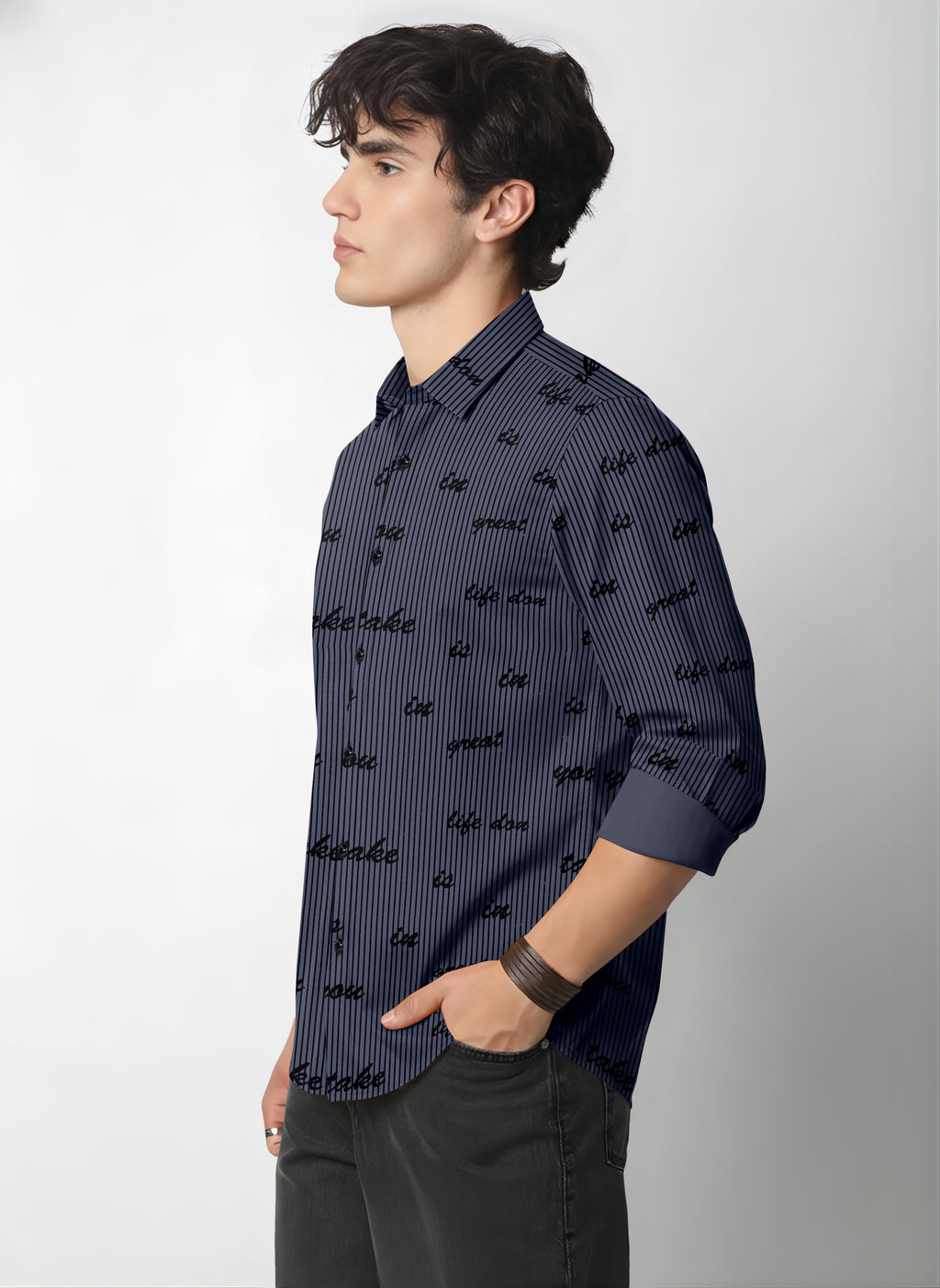 VDLooks Men’s Regular Fit Cotton Blend Full Sleeve Shirt with Modern Styling