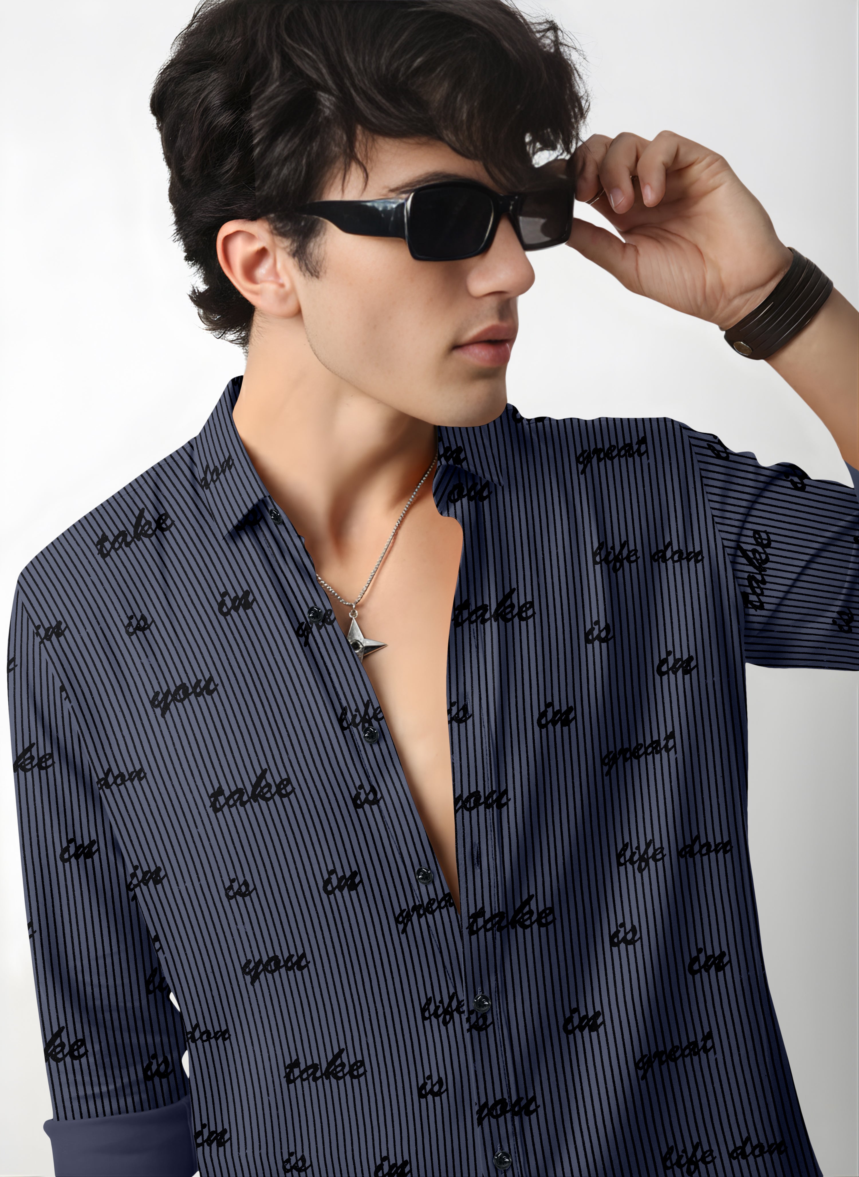 VDLooks Men’s Regular Fit Cotton Blend Full Sleeve Shirt with Modern Styling